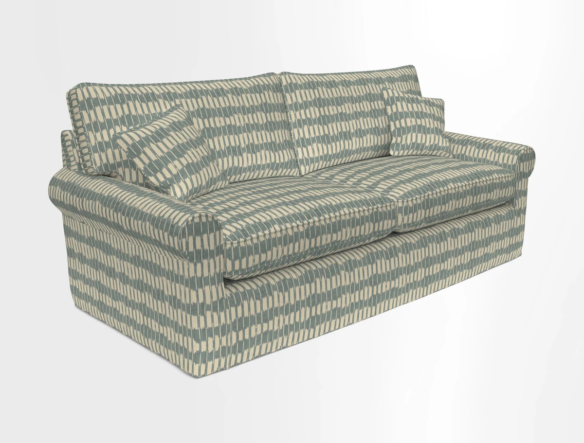 Bignor 3 Seater Sofa in V&A Drawn From Nature Oak Tree Gold. Loose cover option available