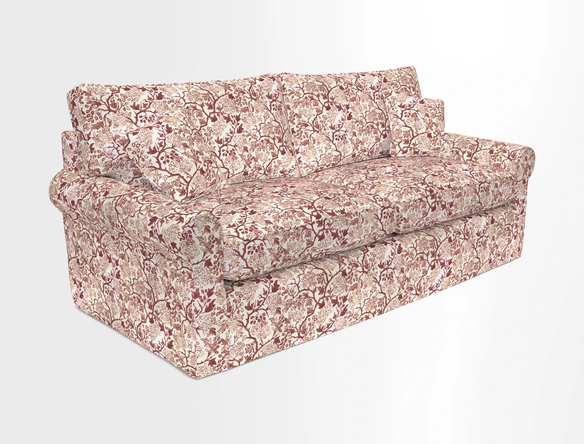 Bignor 3 Seater Sofa in V&A Drawn From Nature Oak Tree Gold. Loose cover option available