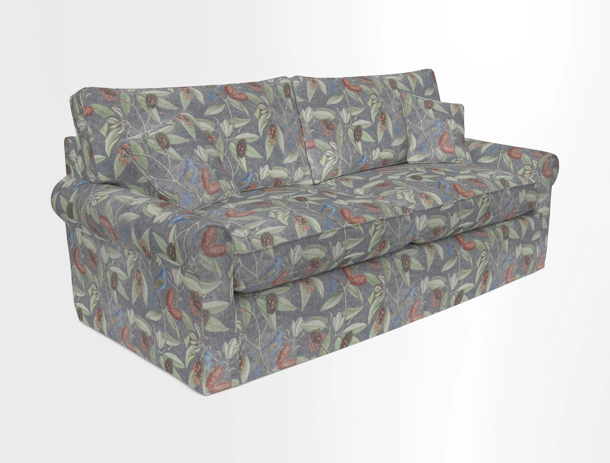 Bignor 3 Seater Sofa in V&A Drawn From Nature Oak Tree Gold. Loose cover option available