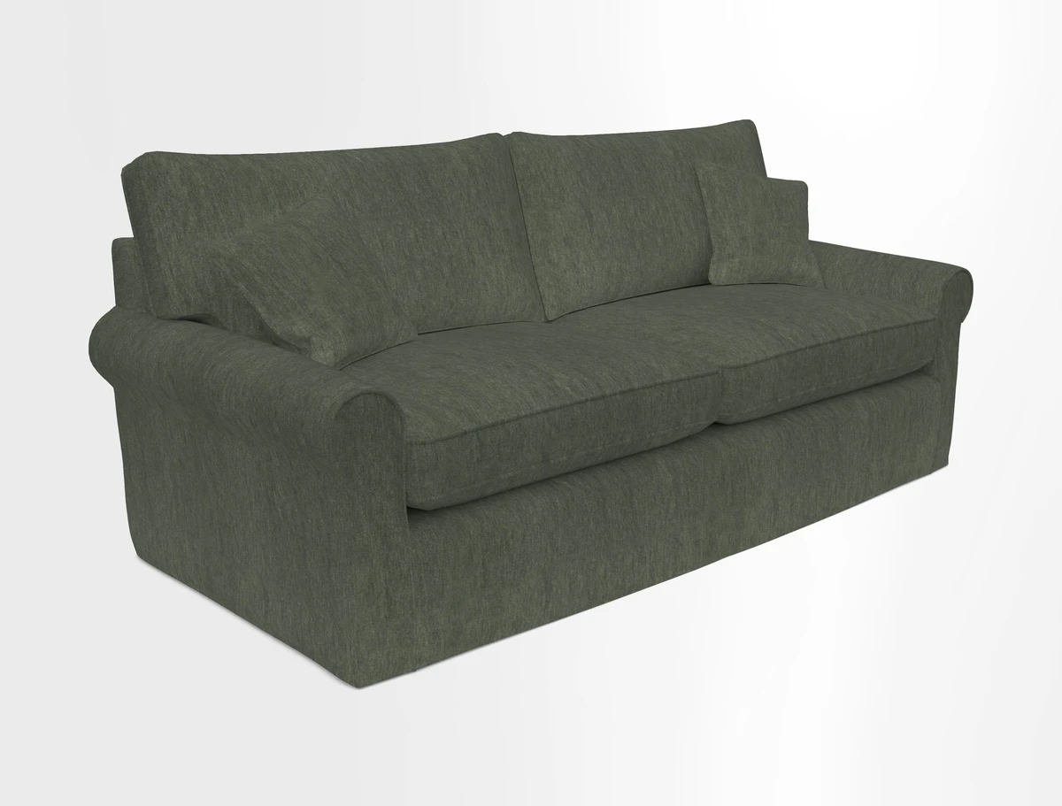 Bignor 3 Seater Sofa in V&A Drawn From Nature Oak Tree Gold. Loose cover option available