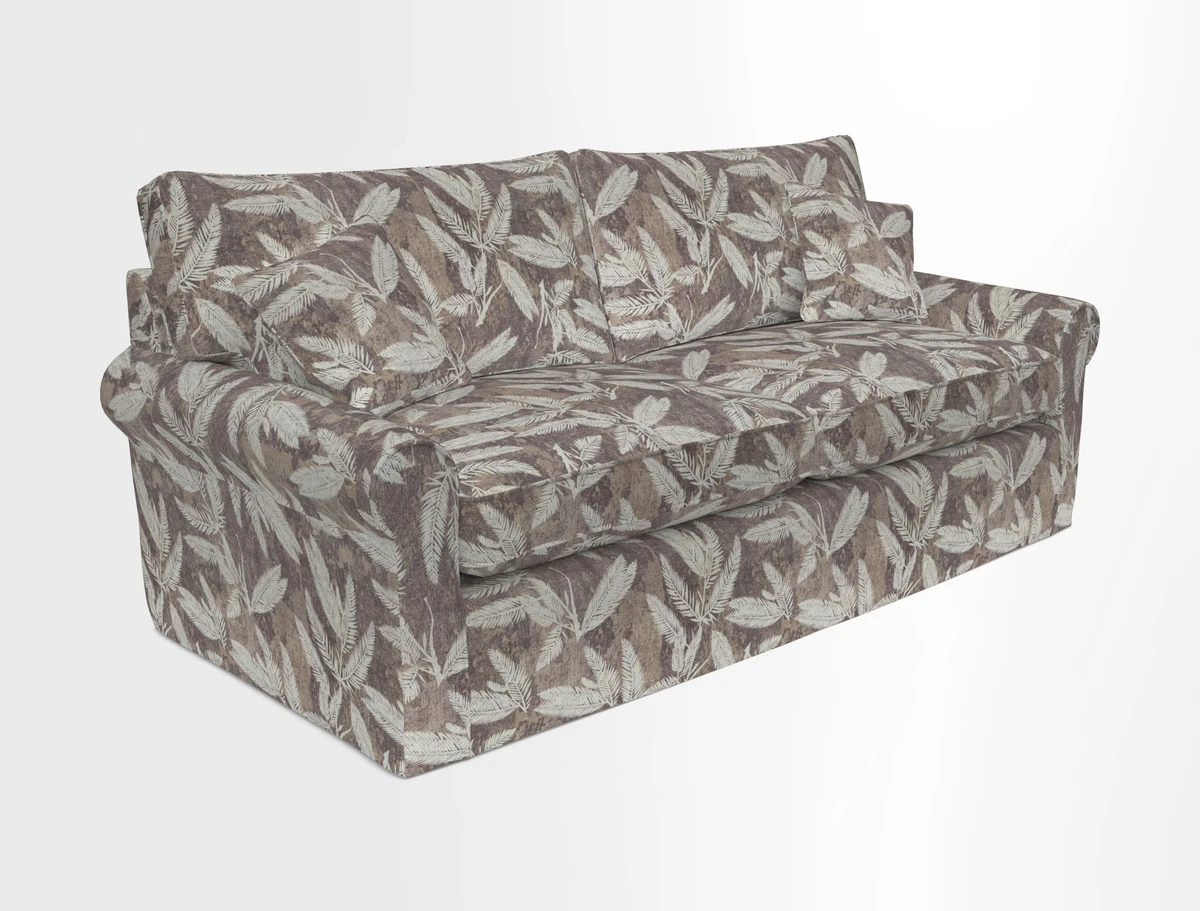 Bignor 3 Seater Sofa in V&A Drawn From Nature Oak Tree Gold. Loose cover option available