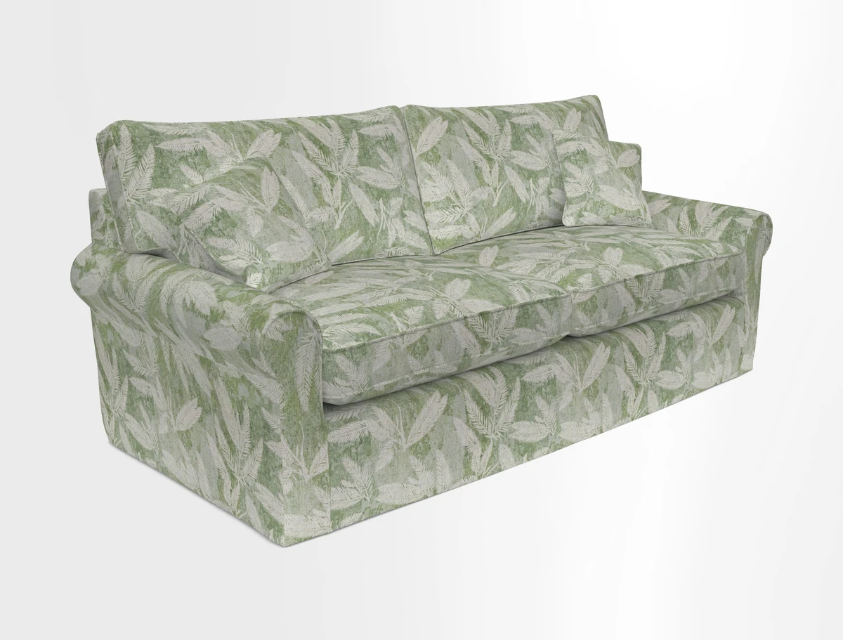 Bignor 3 Seater Sofa in V&A Drawn From Nature Oak Tree Gold. Loose cover option available