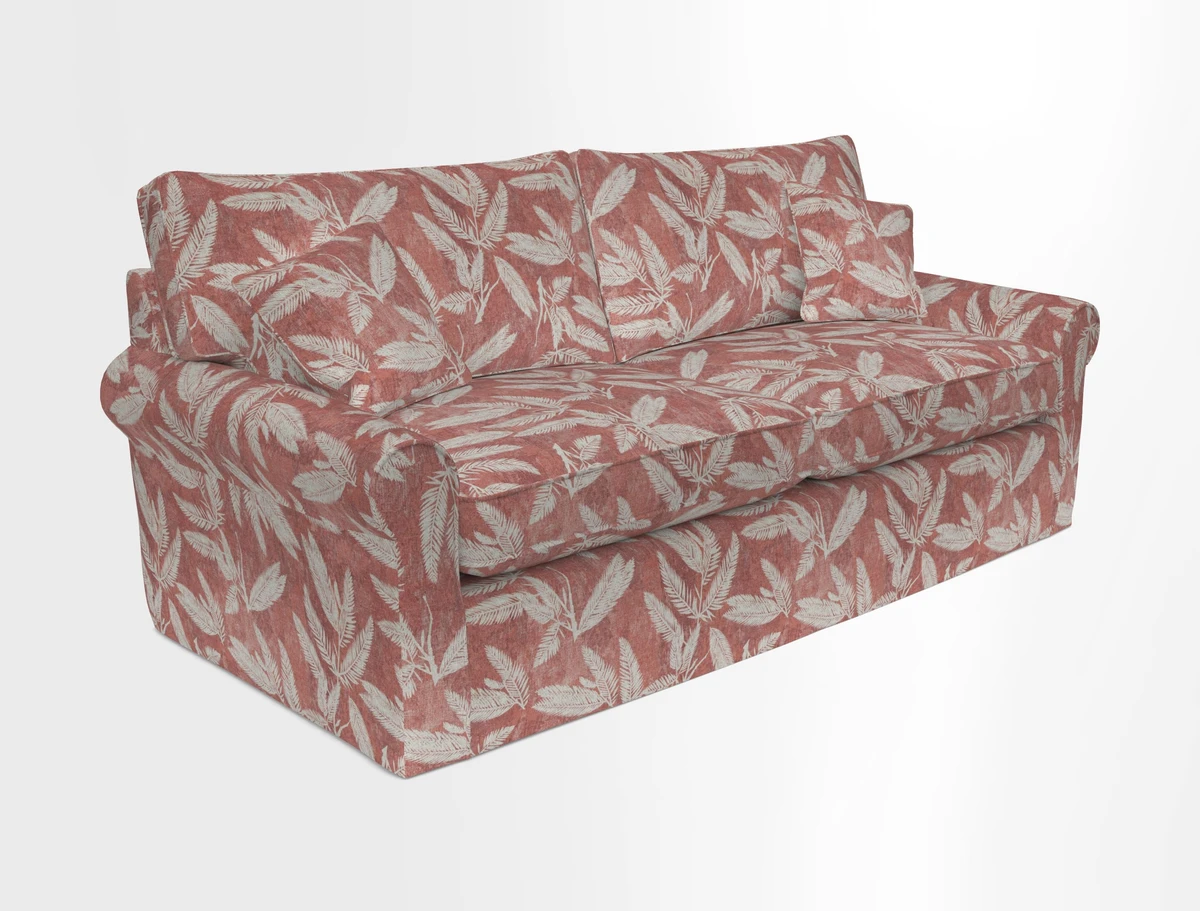 Bignor 3 Seater Sofa in V&A Drawn From Nature Oak Tree Gold. Loose cover option available
