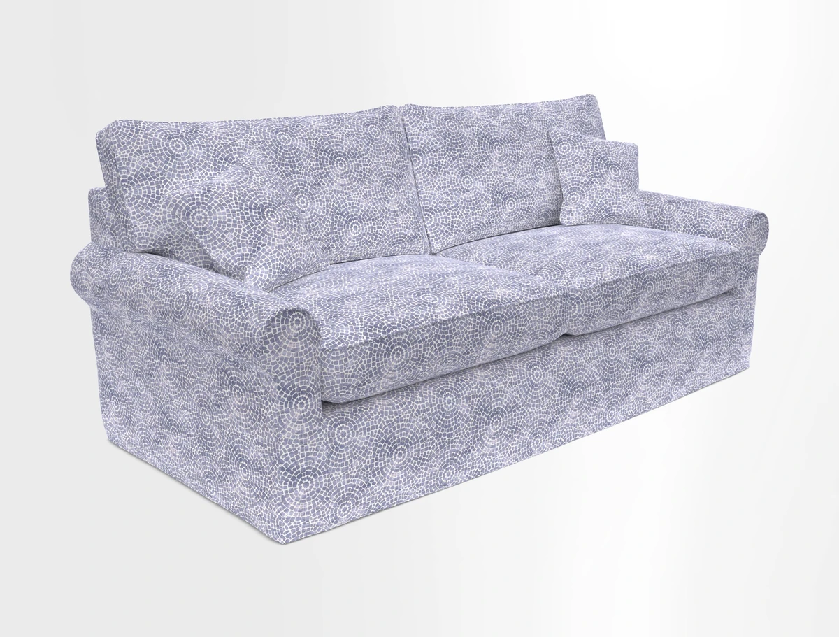 Bignor 3 Seater Sofa in V&A Drawn From Nature Oak Tree Gold. Loose cover option available