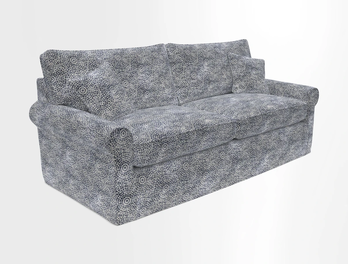 Bignor 3 Seater Sofa in V&A Drawn From Nature Oak Tree Gold. Loose cover option available