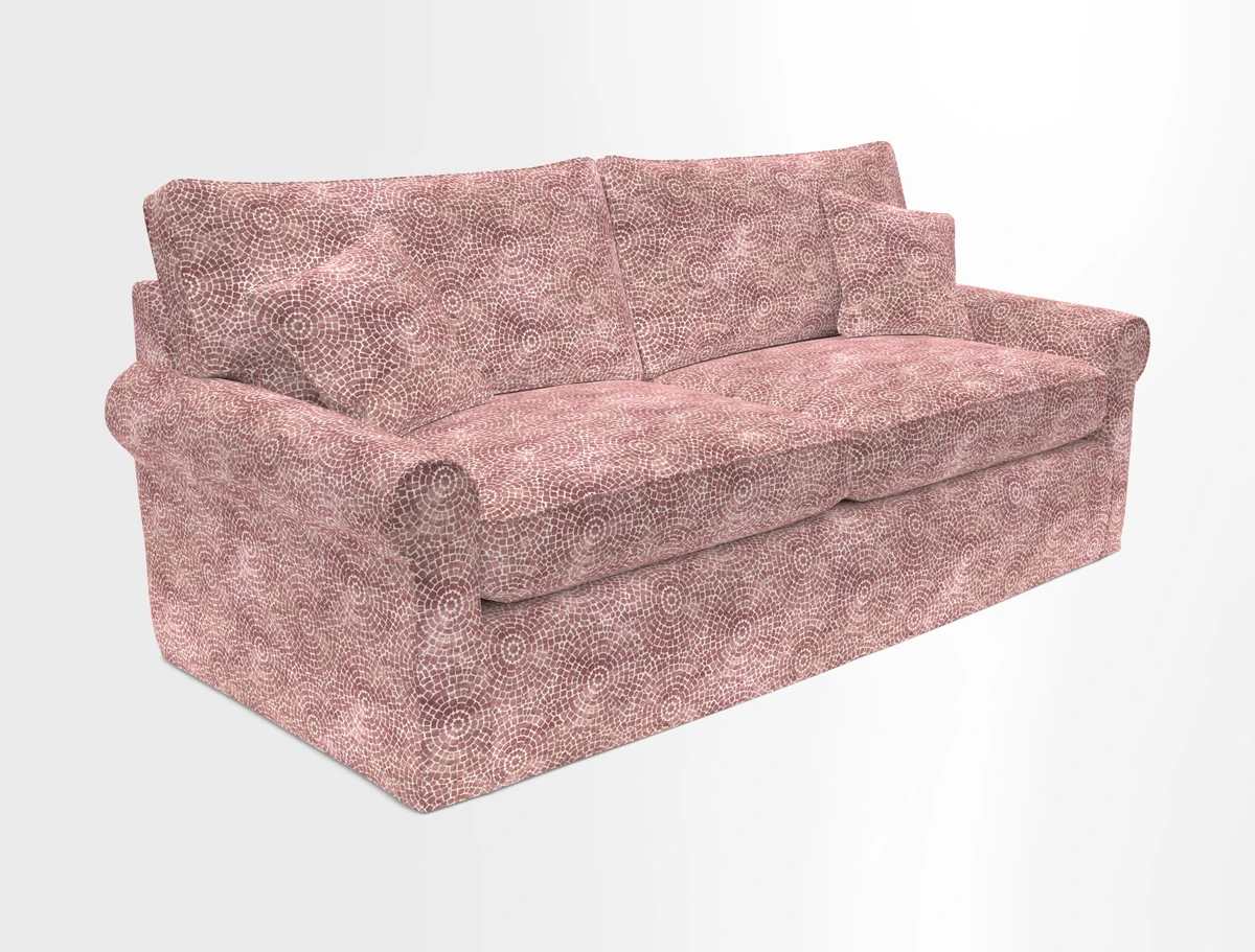 Bignor 3 Seater Sofa in V&A Drawn From Nature Oak Tree Gold. Loose cover option available