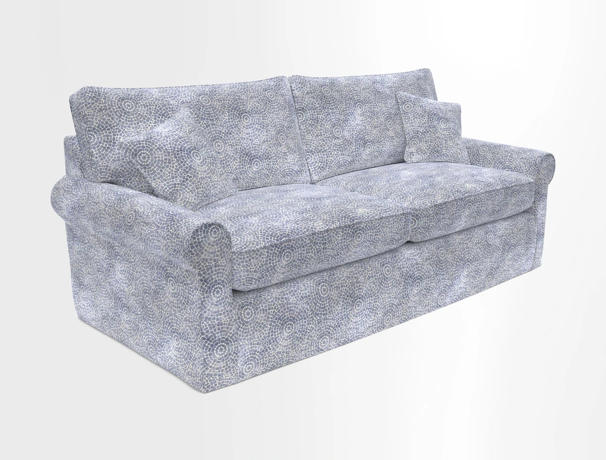 Bignor 3 Seater Sofa in V&A Drawn From Nature Oak Tree Gold. Loose cover option available