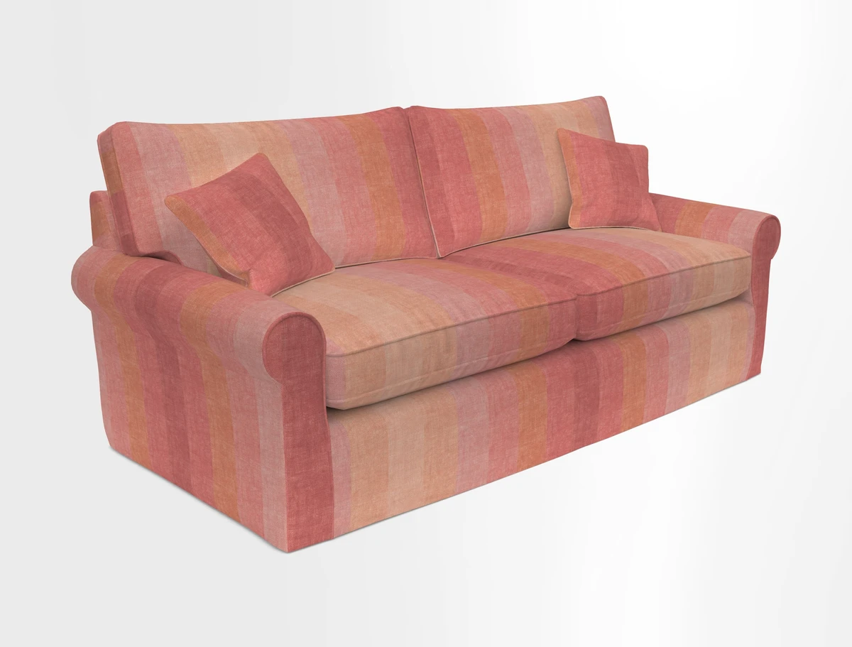 Bignor 3 Seater Sofa in V&A Drawn From Nature Oak Tree Gold. Loose cover option available