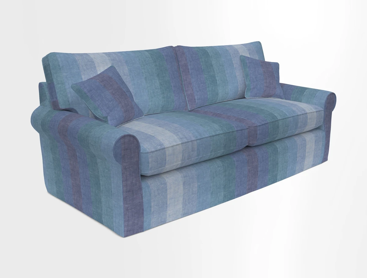 Bignor 3 Seater Sofa in V&A Drawn From Nature Oak Tree Gold. Loose cover option available