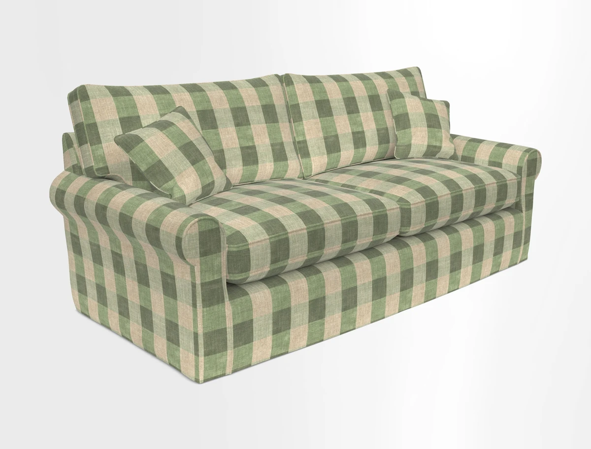 Bignor 3 Seater Sofa in V&A Drawn From Nature Oak Tree Gold. Loose cover option available