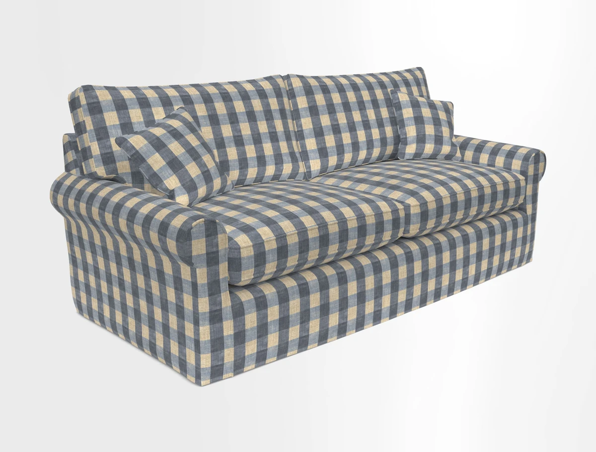 Bignor 3 Seater Sofa in V&A Drawn From Nature Oak Tree Gold. Loose cover option available
