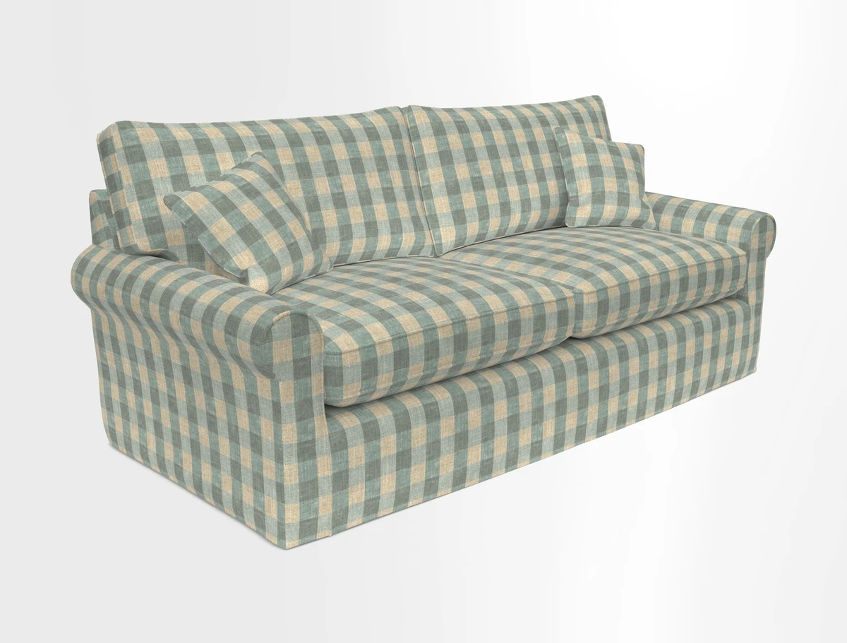 Bignor 3 Seater Sofa in V&A Drawn From Nature Oak Tree Gold. Loose cover option available