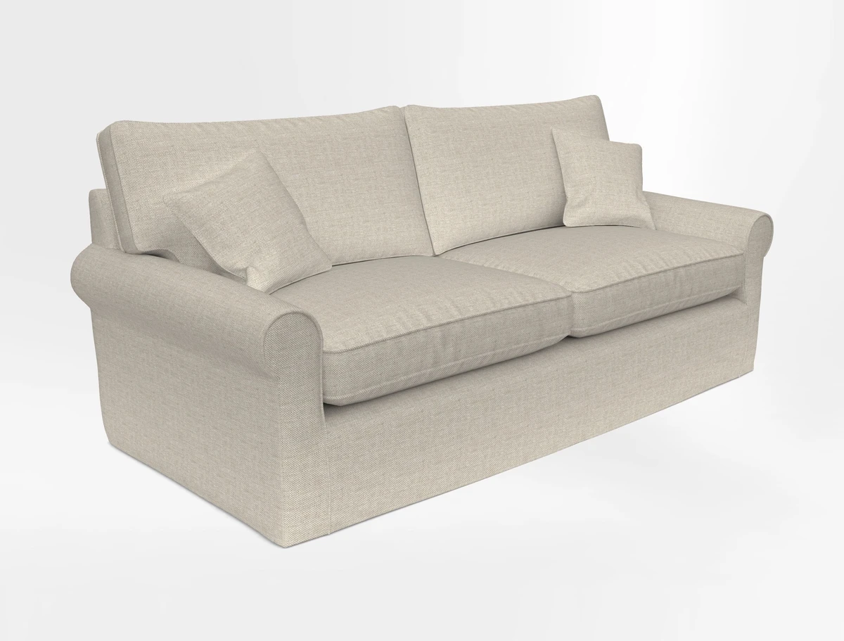 Bignor 3 Seater Sofa in V&A Drawn From Nature Oak Tree Gold. Loose cover option available