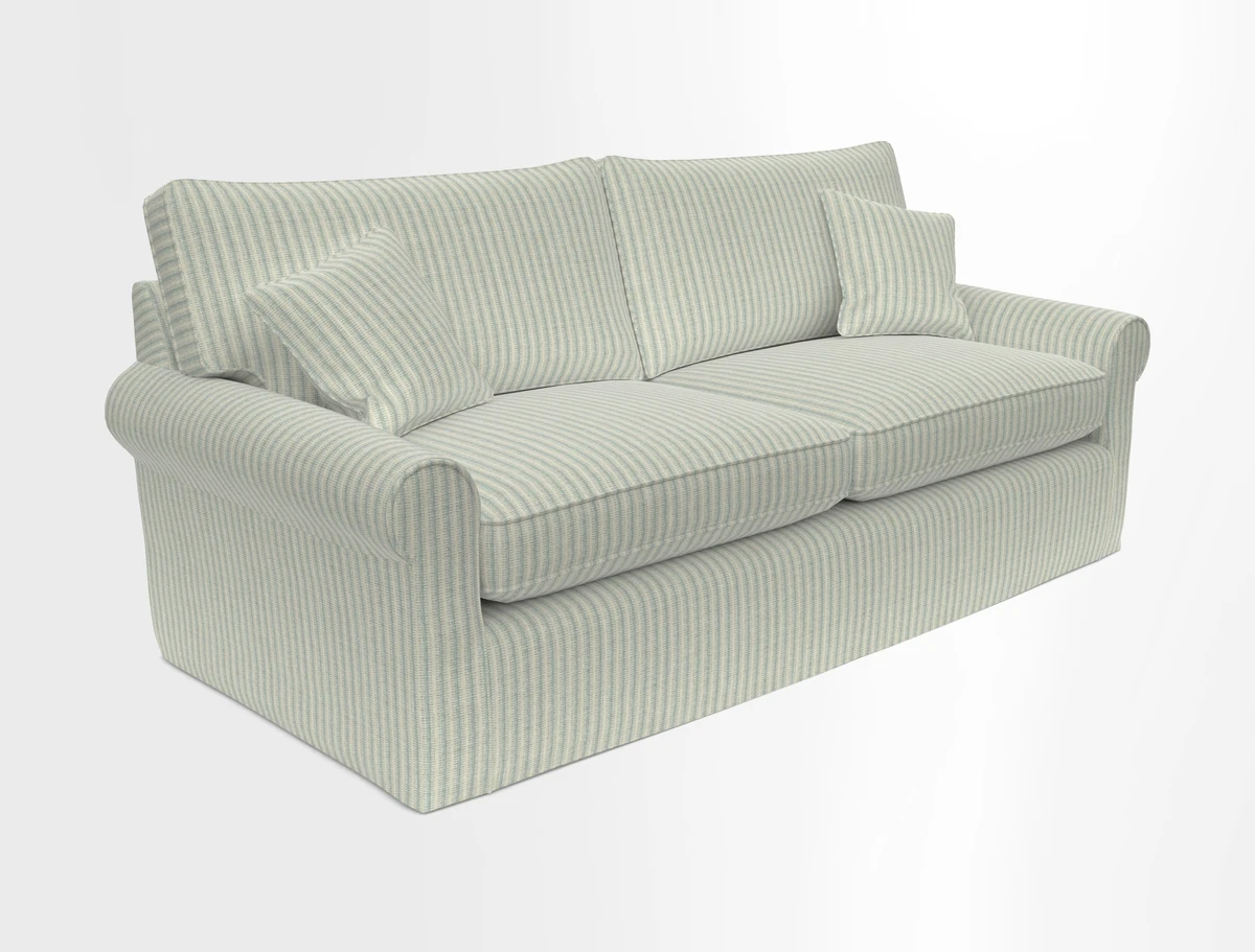 Bignor 3 Seater Sofa in V&A Drawn From Nature Oak Tree Gold. Loose cover option available