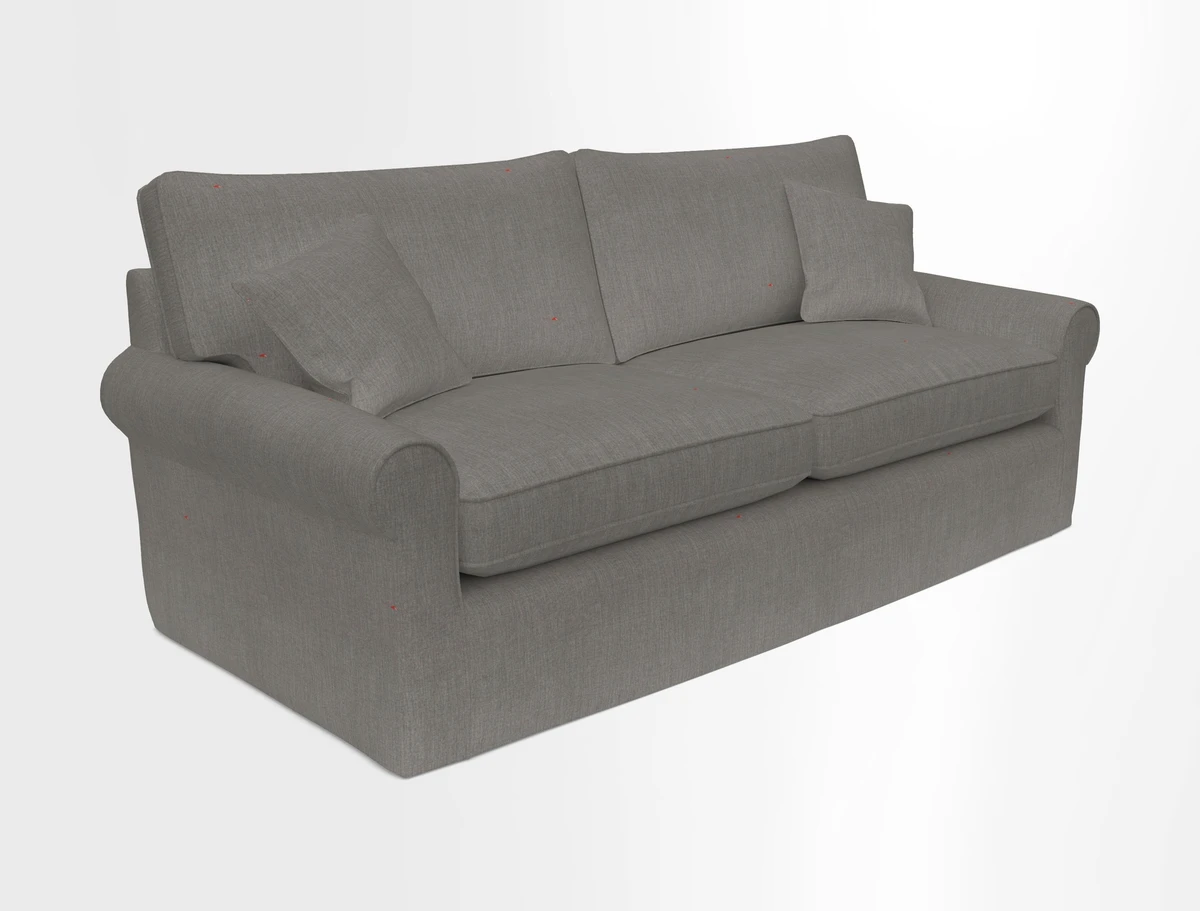 Bignor 3 Seater Sofa in V&A Drawn From Nature Oak Tree Gold. Loose cover option available