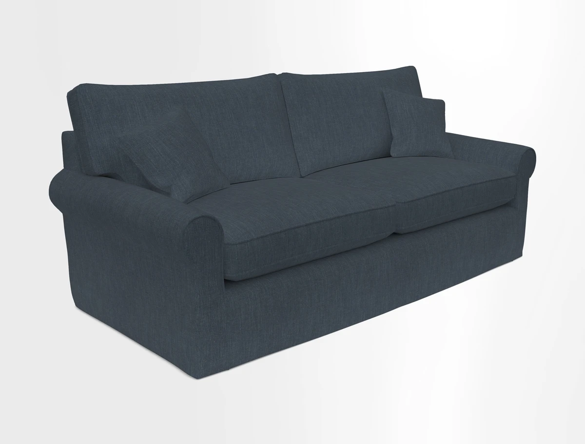 Bignor 3 Seater Sofa in V&A Drawn From Nature Oak Tree Gold. Loose cover option available