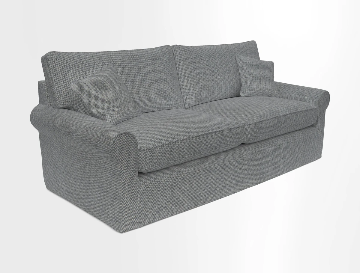 Bignor 3 Seater Sofa in V&A Drawn From Nature Oak Tree Gold. Loose cover option available