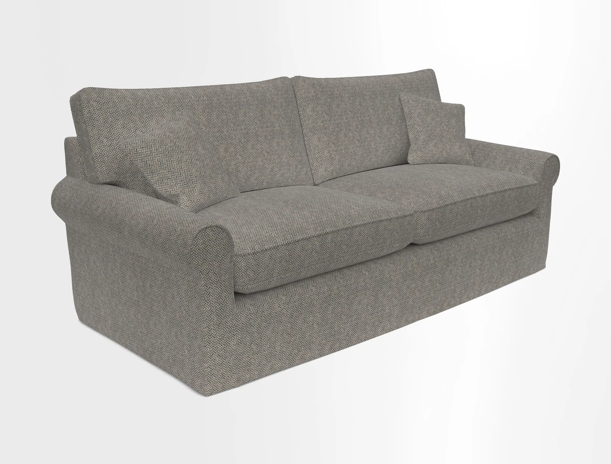 Bignor 3 Seater Sofa in V&A Drawn From Nature Oak Tree Gold. Loose cover option available