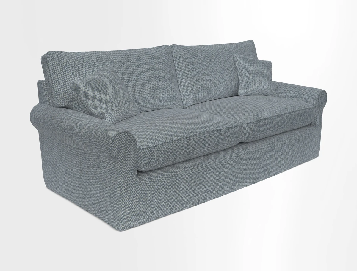 Bignor 3 Seater Sofa in V&A Drawn From Nature Oak Tree Gold. Loose cover option available