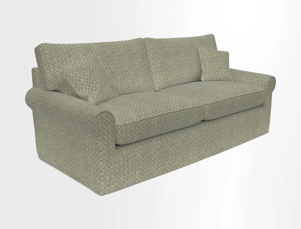 Bignor 3 Seater Sofa in V&A Drawn From Nature Oak Tree Gold. Loose cover option available