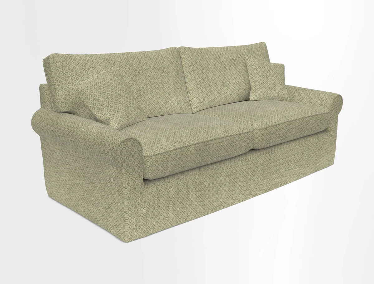 Bignor 3 Seater Sofa in V&A Drawn From Nature Oak Tree Gold. Loose cover option available