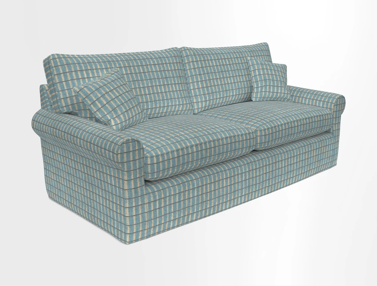 Bignor 3 Seater Sofa in V&A Drawn From Nature Oak Tree Gold. Loose cover option available