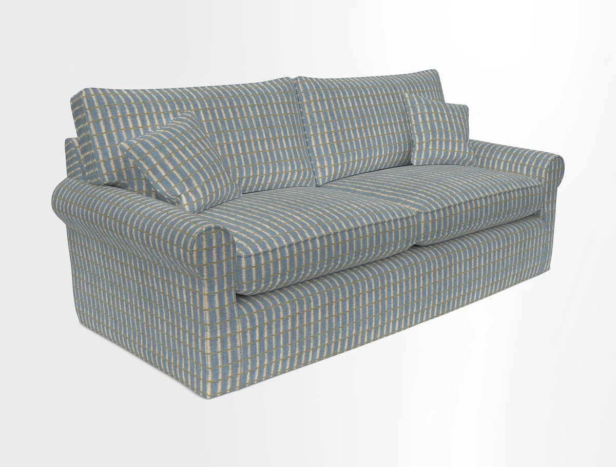 Bignor 3 Seater Sofa in V&A Drawn From Nature Oak Tree Gold. Loose cover option available