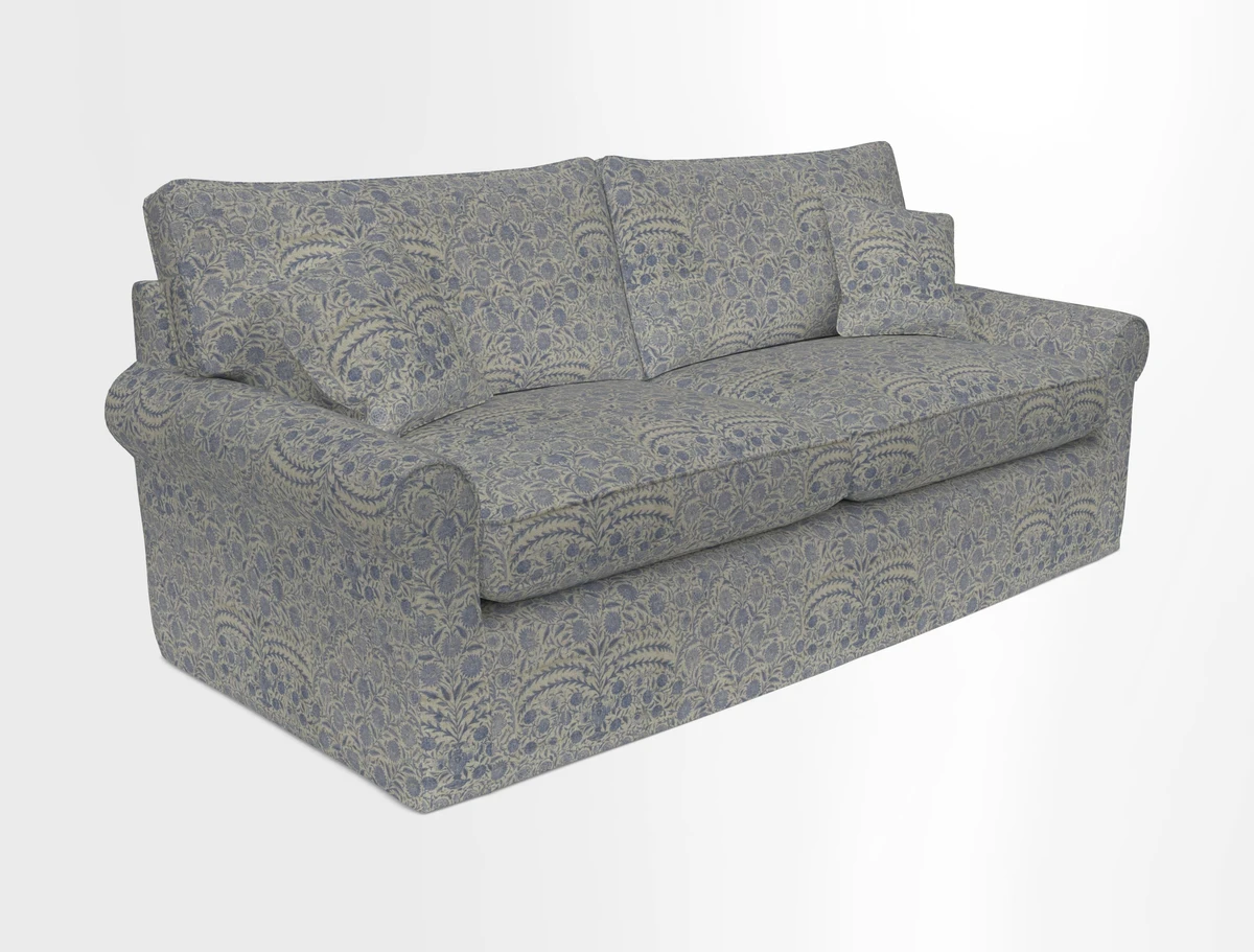Bignor 3 Seater Sofa in V&A Drawn From Nature Oak Tree Gold. Loose cover option available