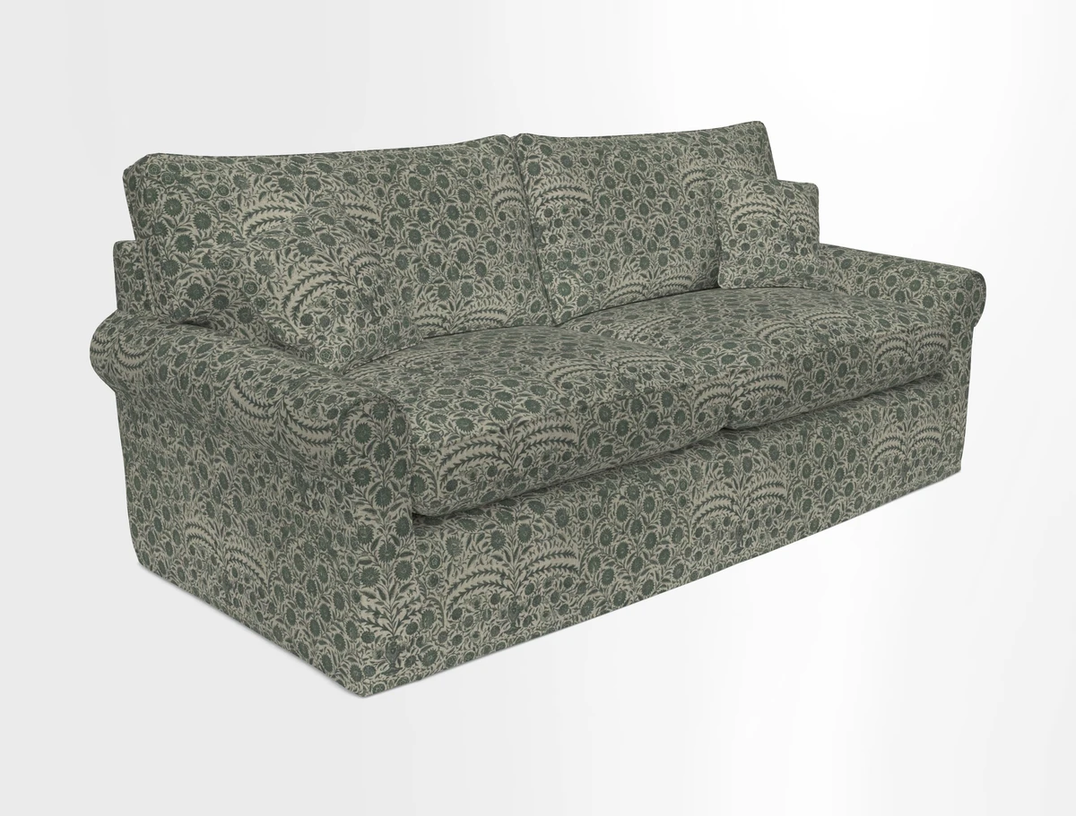 Bignor 3 Seater Sofa in V&A Drawn From Nature Oak Tree Gold. Loose cover option available