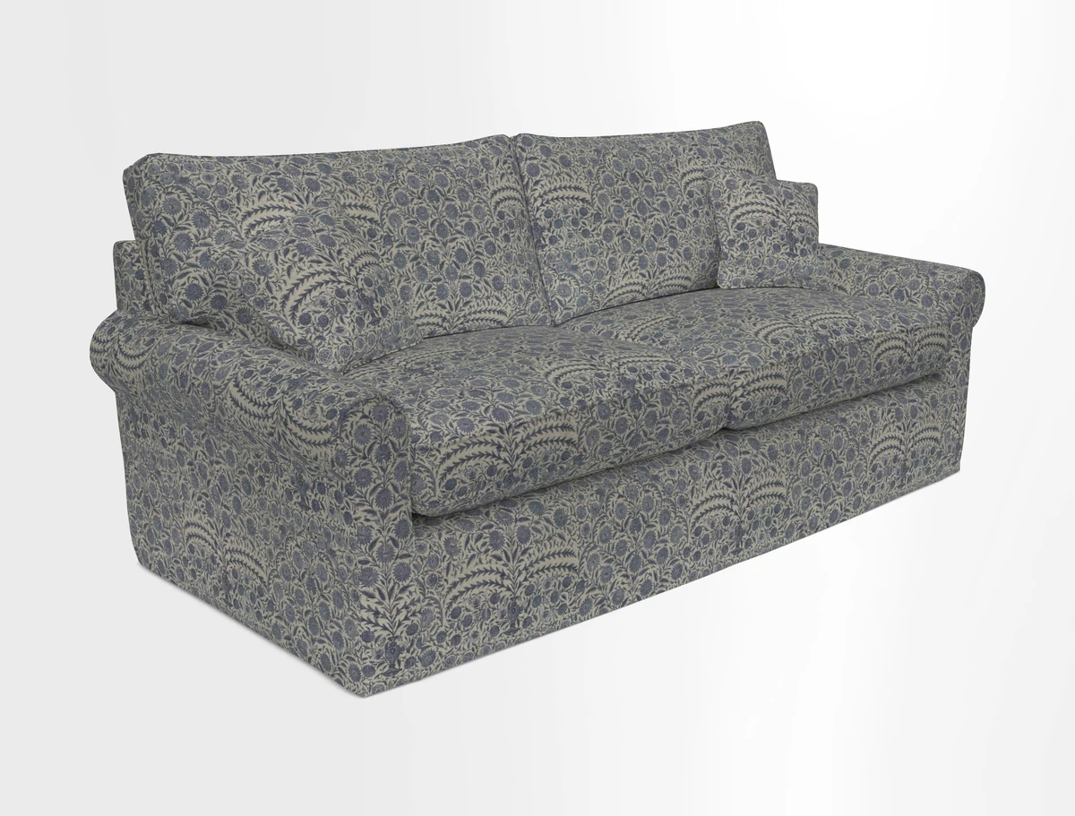 Bignor 3 Seater Sofa in V&A Drawn From Nature Oak Tree Gold. Loose cover option available
