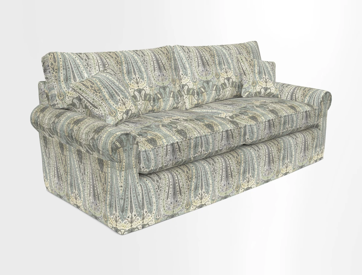 Bignor 3 Seater Sofa in V&A Drawn From Nature Oak Tree Gold. Loose cover option available