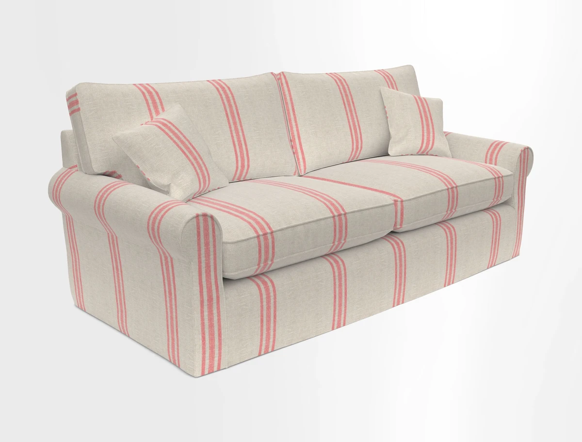 Bignor 3 Seater Sofa in V&A Drawn From Nature Oak Tree Gold. Loose cover option available