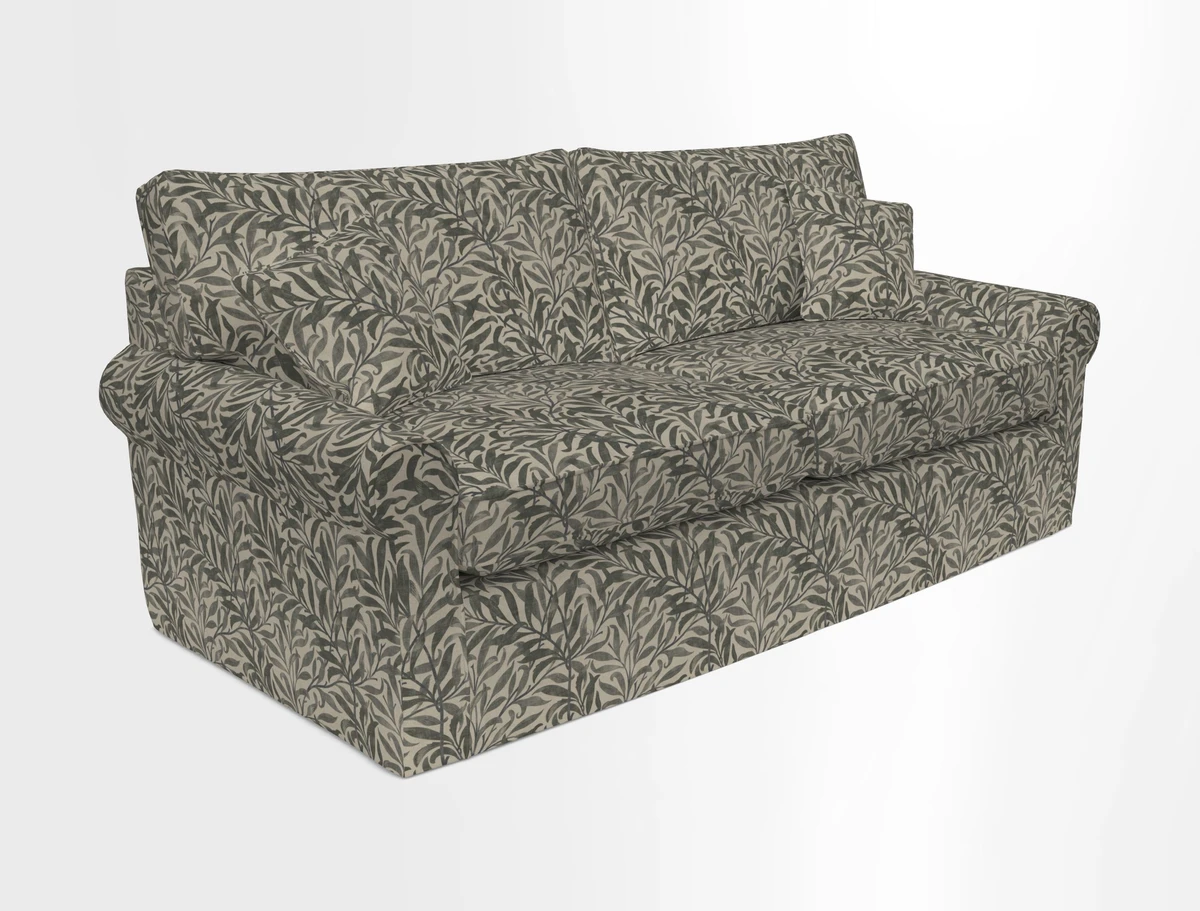 Bignor 3 Seater Sofa in V&A Drawn From Nature Oak Tree Gold. Loose cover option available