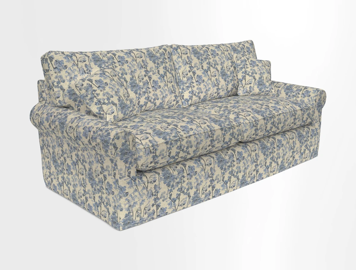 Bignor 3 Seater Sofa in V&A Drawn From Nature Oak Tree Gold. Loose cover option available