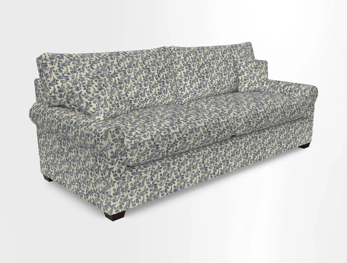 Bignor 3 Seater Sofa in V&A Drawn From Nature Oak Tree Gold. Loose cover option available