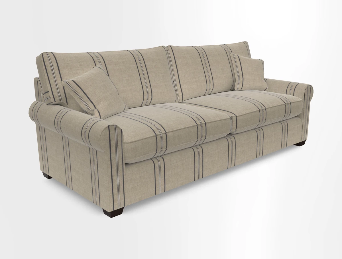 Bignor 3 Seater Sofa in V&A Drawn From Nature Oak Tree Gold. Loose cover option available