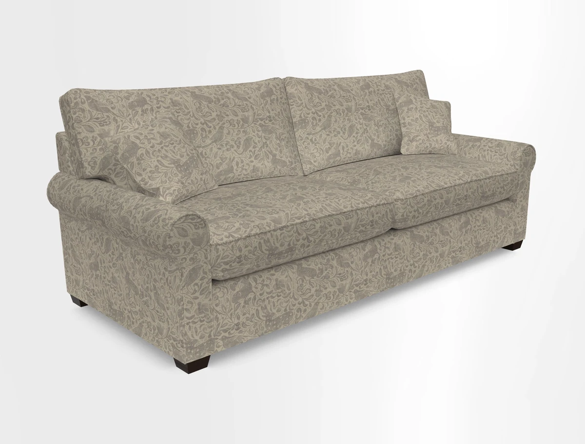 Bignor 3 Seater Sofa in V&A Drawn From Nature Oak Tree Gold. Loose cover option available