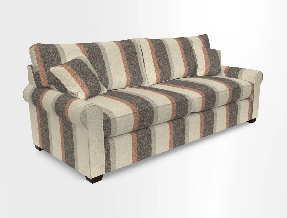 Bignor 3 Seater Sofa in V&A Drawn From Nature Oak Tree Gold. Loose cover option available