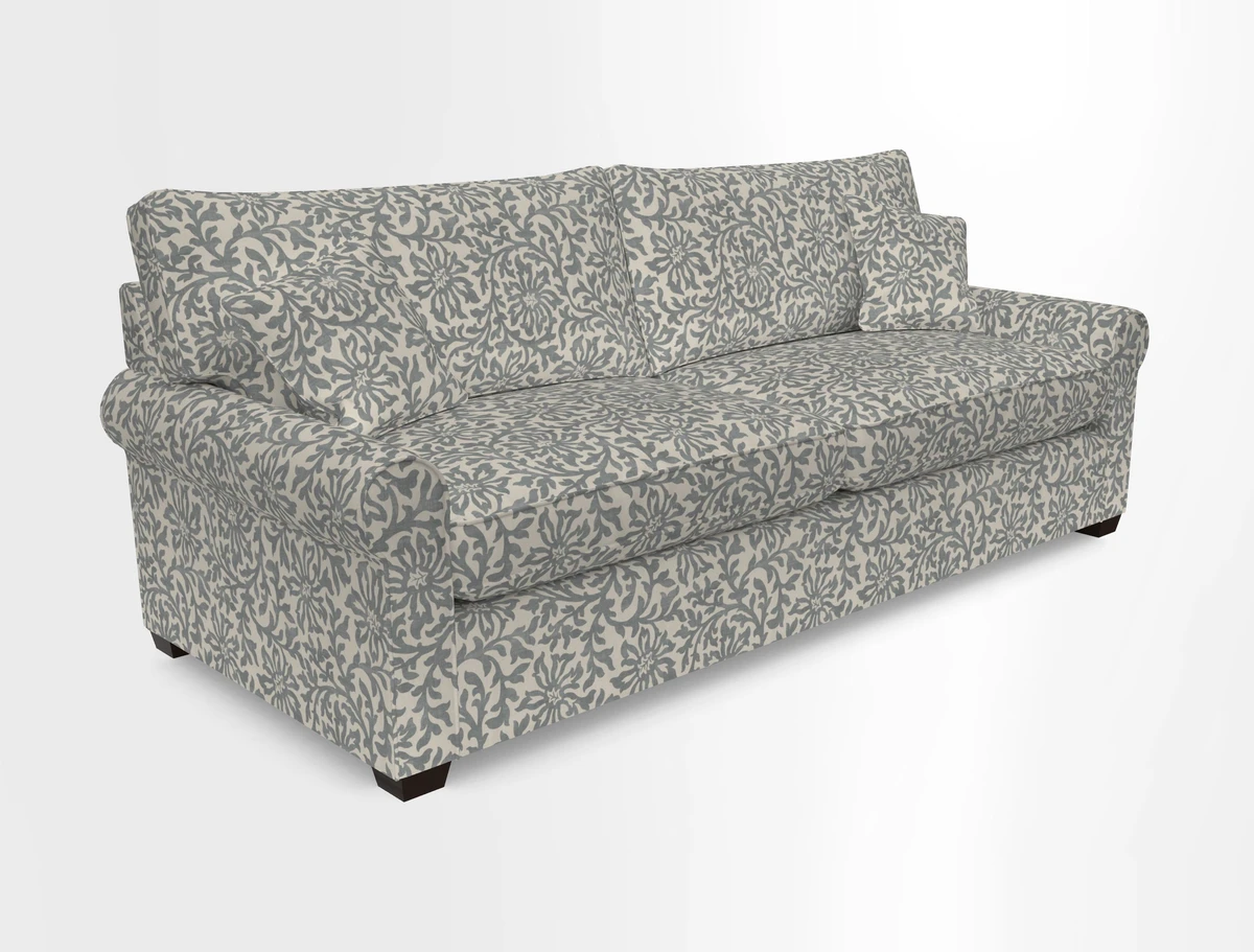 Bignor 3 Seater Sofa in V&A Drawn From Nature Oak Tree Gold. Loose cover option available
