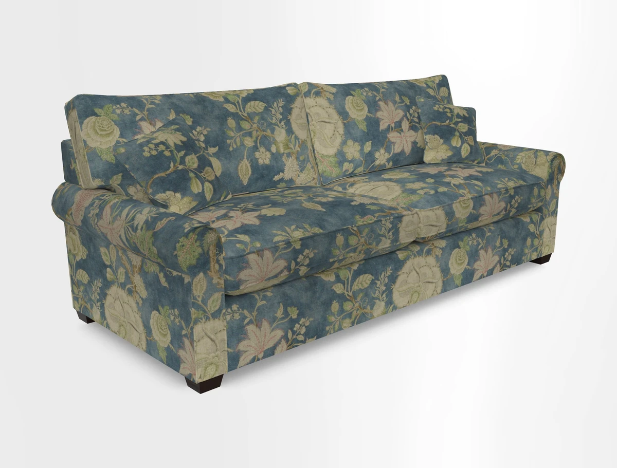 Bignor 3 Seater Sofa in V&A Drawn From Nature Oak Tree Gold. Loose cover option available