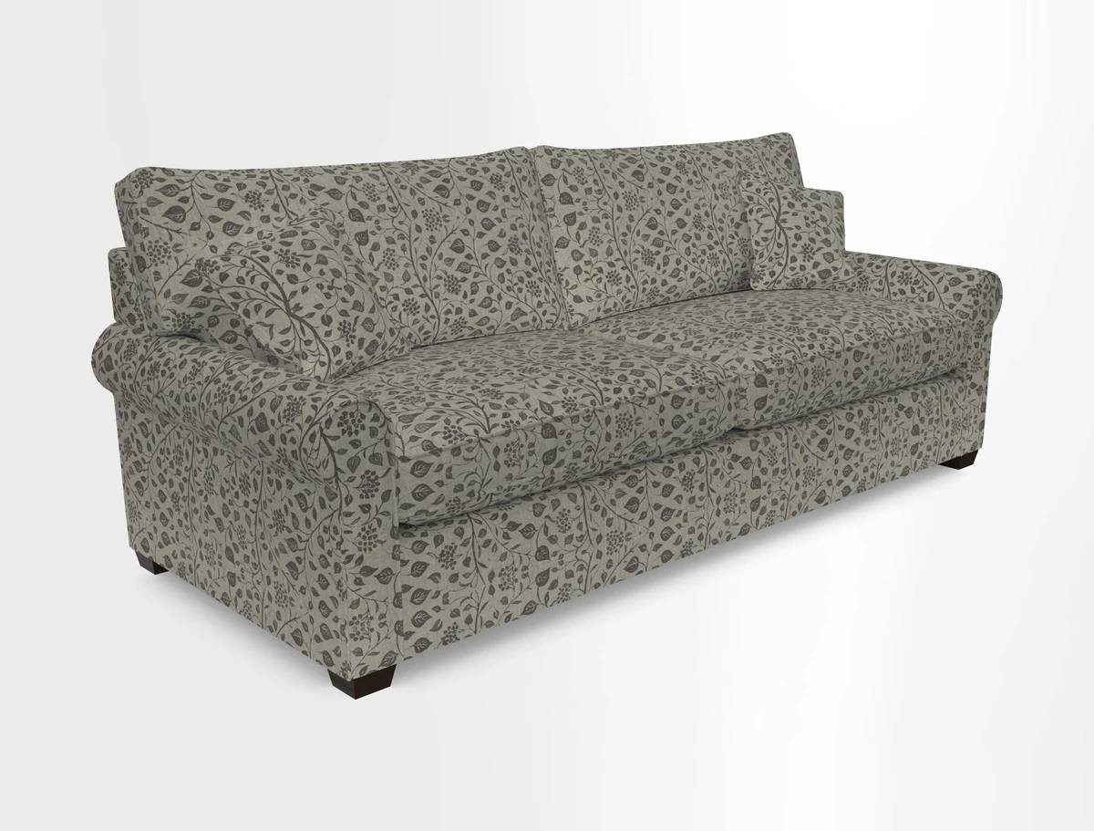 Bignor 3 Seater Sofa in V&A Drawn From Nature Oak Tree Gold. Loose cover option available