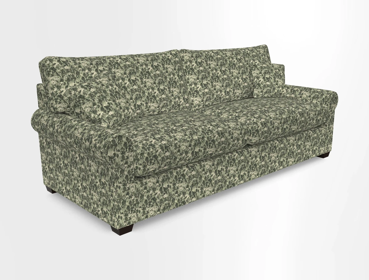 Bignor 3 Seater Sofa in V&A Drawn From Nature Oak Tree Gold. Loose cover option available