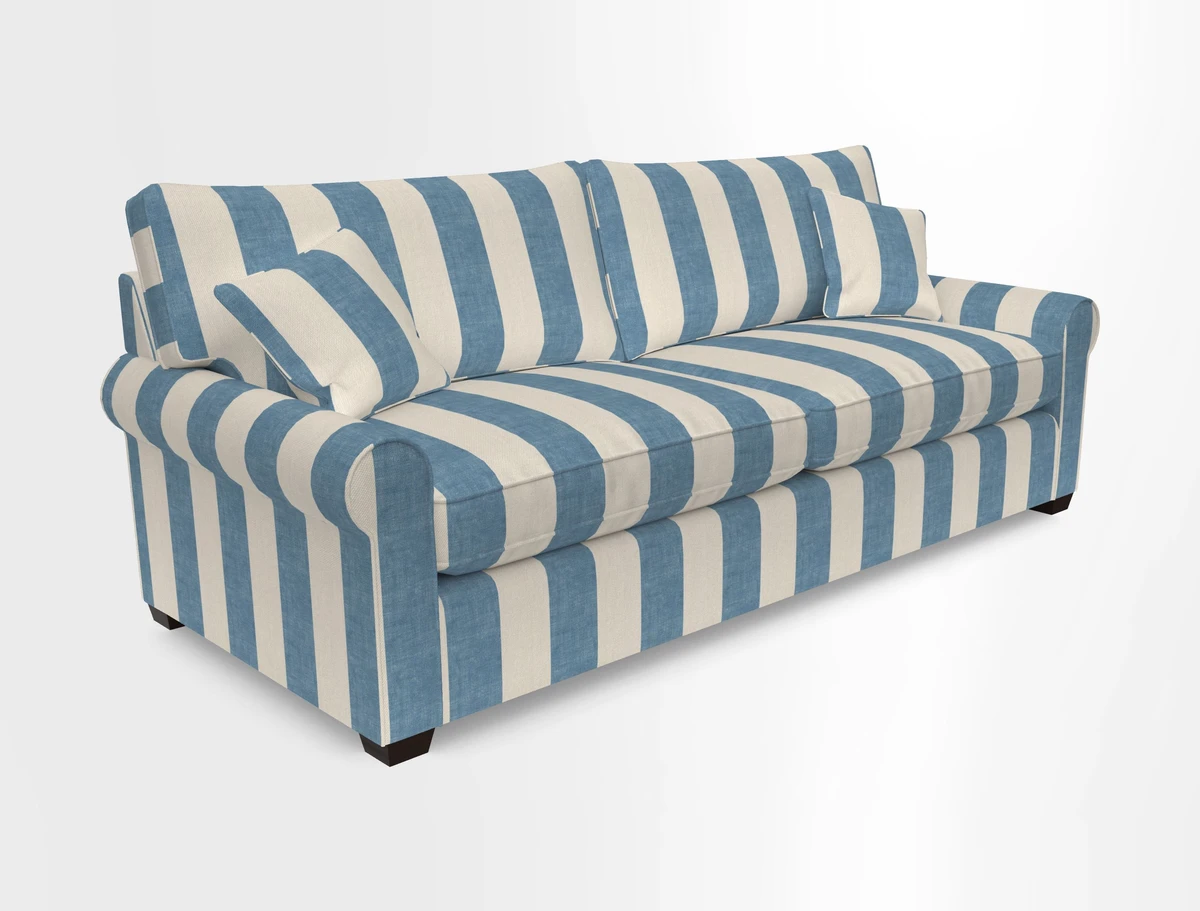 Bignor 3 Seater Sofa in V&A Drawn From Nature Oak Tree Gold. Loose cover option available