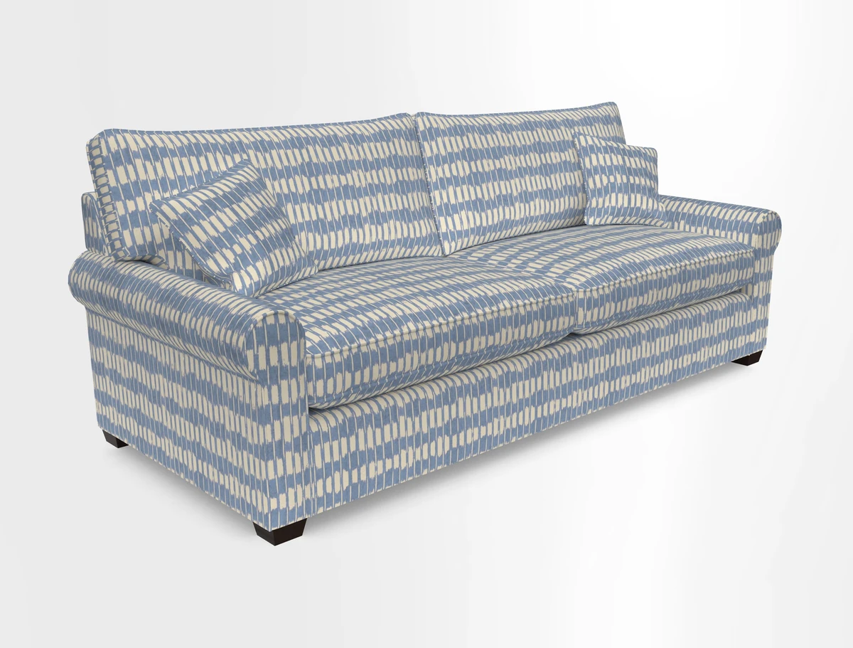 Bignor 3 Seater Sofa in V&A Drawn From Nature Oak Tree Gold. Loose cover option available