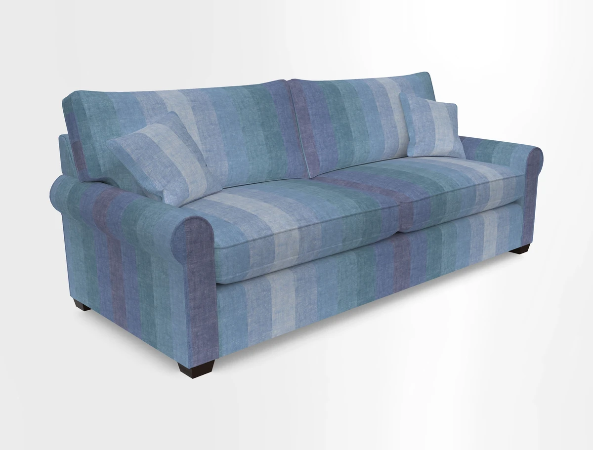 Bignor 3 Seater Sofa in V&A Drawn From Nature Oak Tree Gold. Loose cover option available