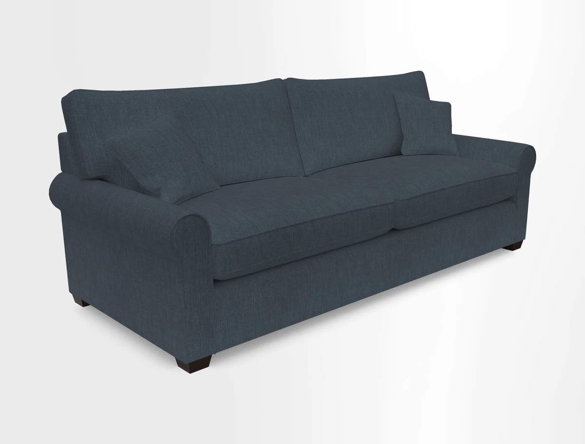 Bignor 3 Seater Sofa in V&A Drawn From Nature Oak Tree Gold. Loose cover option available