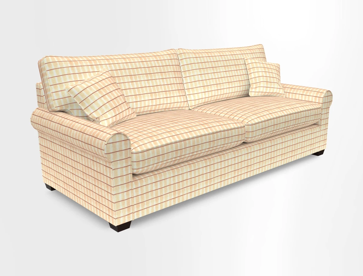 Bignor 3 Seater Sofa in V&A Drawn From Nature Oak Tree Gold. Loose cover option available