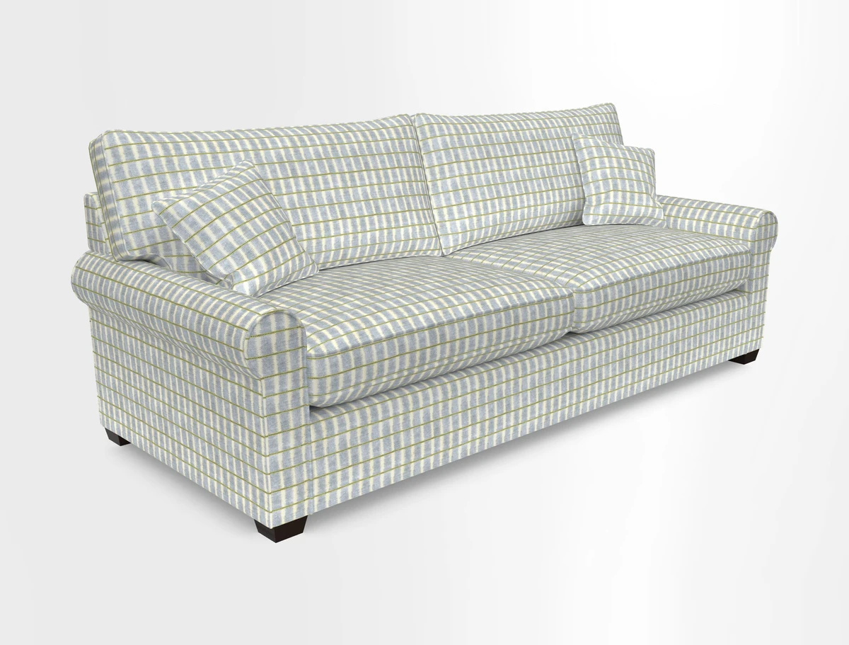 Bignor 3 Seater Sofa in V&A Drawn From Nature Oak Tree Gold. Loose cover option available