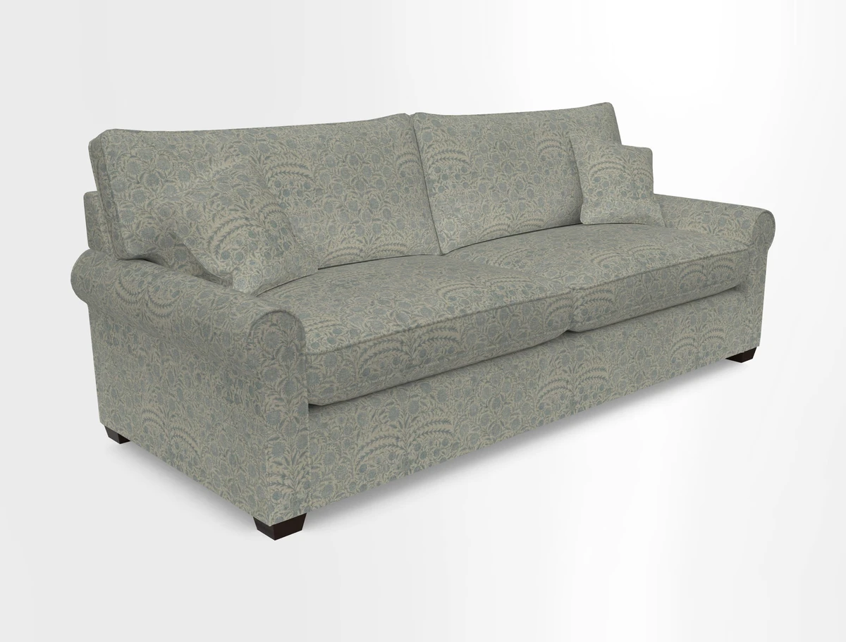Bignor 3 Seater Sofa in V&A Drawn From Nature Oak Tree Gold. Loose cover option available