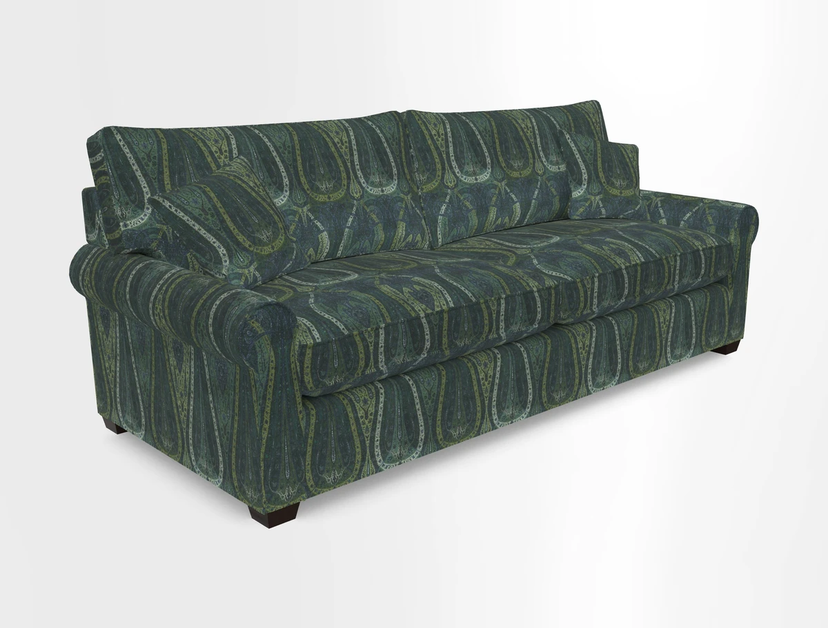 Bignor 3 Seater Sofa in V&A Drawn From Nature Oak Tree Gold. Loose cover option available